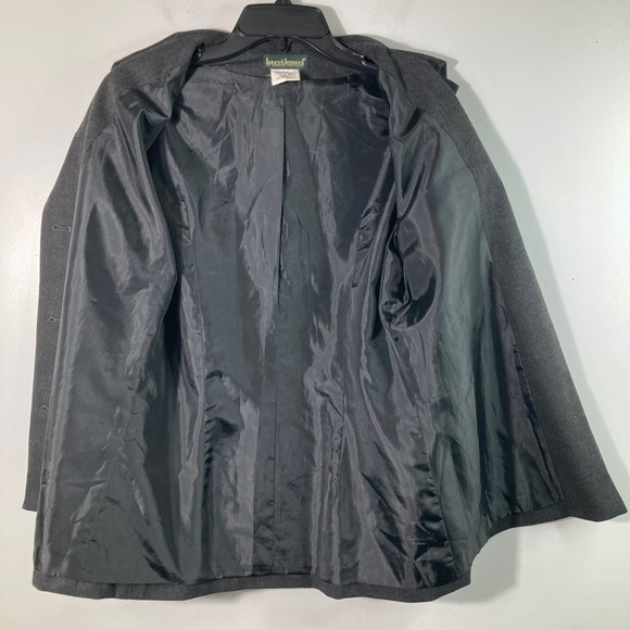 Harve Benard Women's Gray Wool Blend Blazer‎ Jacket Size 6 Single Breasted - Picture 3 of 7